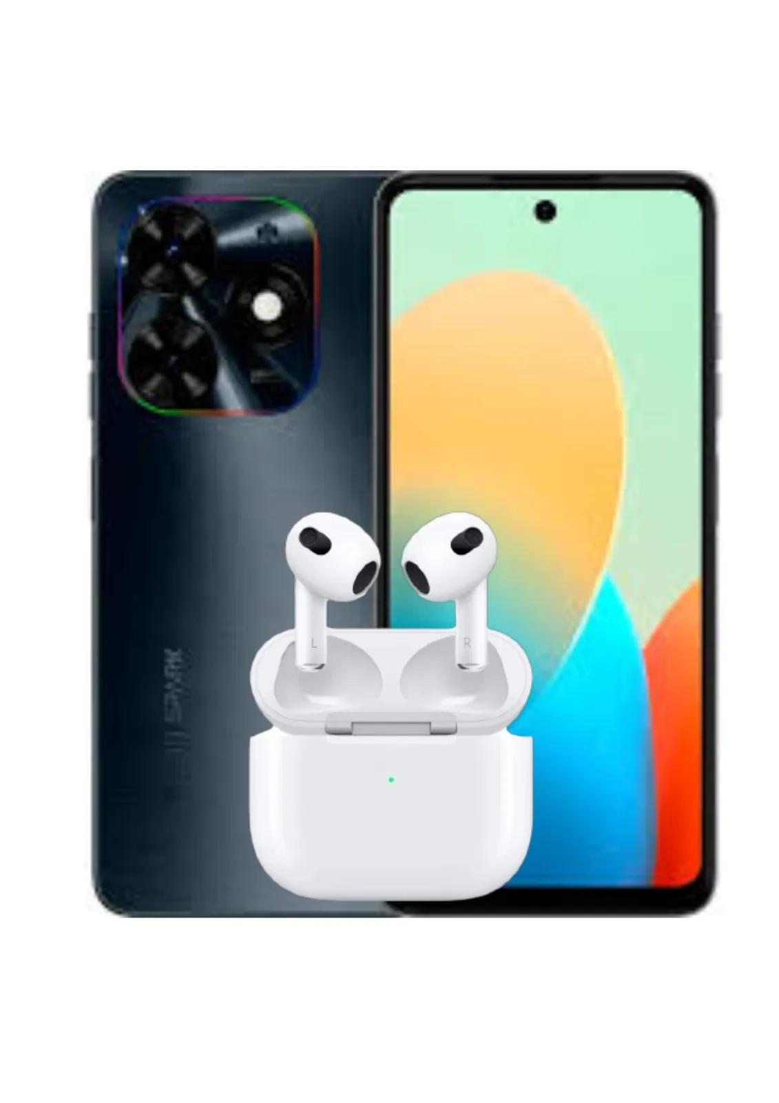 Celular Negro Tecno Spark Go 2024 64Gb 6 Ram + AirPods  Obsequio