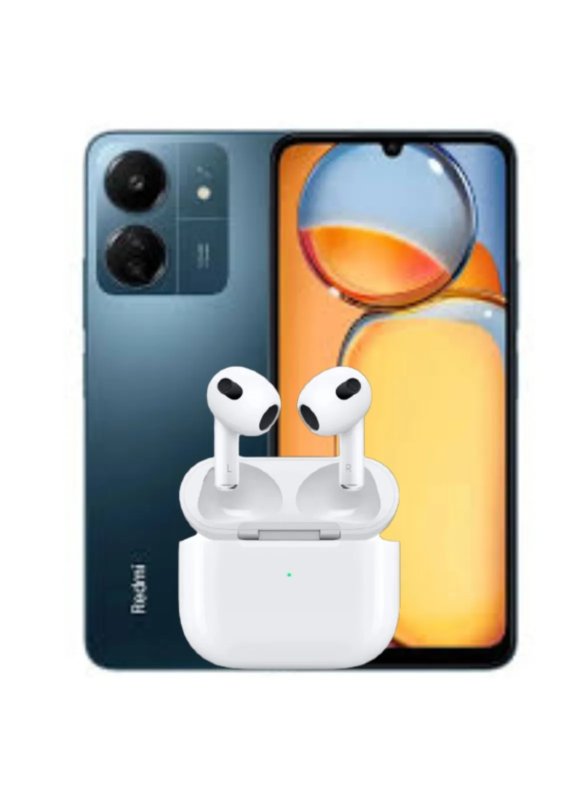 Celular Xiaomi Redmi 13C 128GB 4GB RAM Azul +Airpods Obsequio