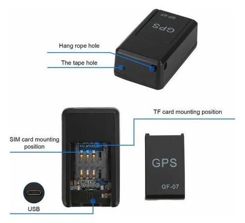 Gf -07 Localizador Gps Inalámbrico Preciso Inmovilizador