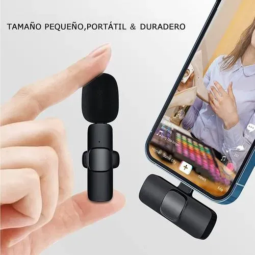 Micrófono Inalámbrico De Solapa Para Celular Tablet Tipo C y Iphone K9