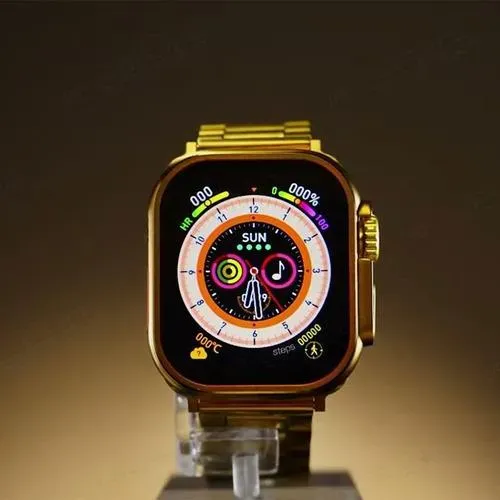 Reloj Inteligente Smartwatch X8 Ultra Max - Golden Edition + Pulso Negro