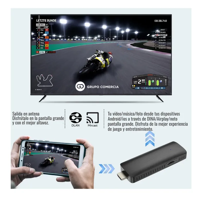 Android Tv Stick Google Play 4k Netflix Youtube 2.4/5g