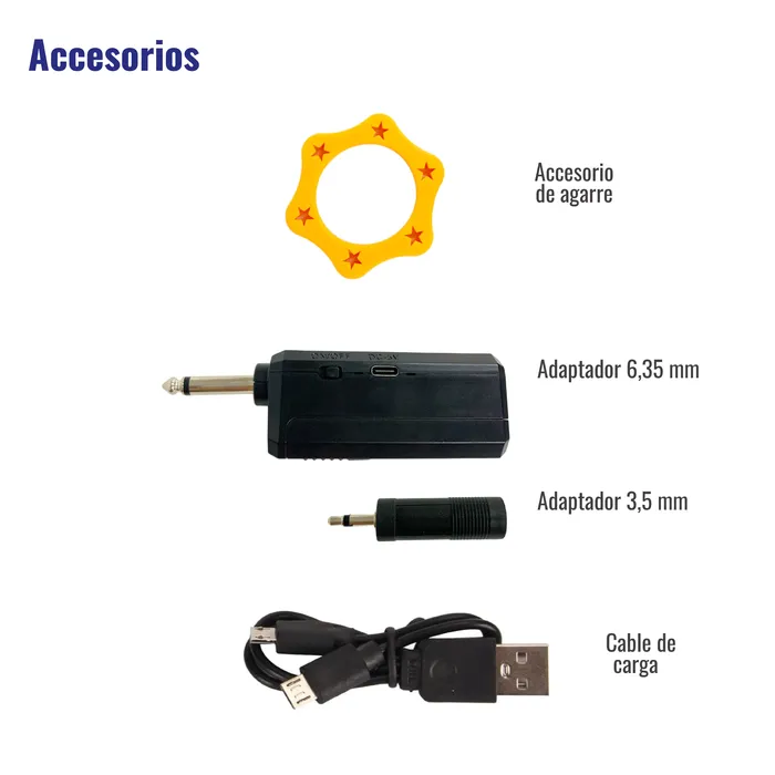 Micrófono Karaoke Inalámbrico Receptor Universal Recargable