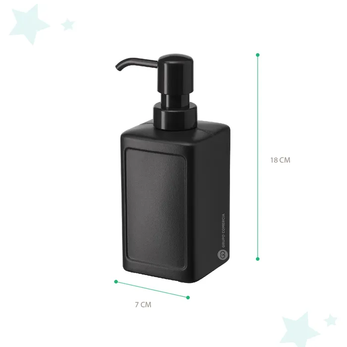 Dispensador De Jabón Elegante Negro Premium 450 Ml