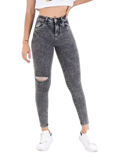 Jeans Con Realce Humo Dama EVE Ref. 12808