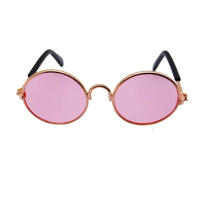 Gafas De Sol Para Gatos Y Perros Pequeños Fashion Disfraz Rosado