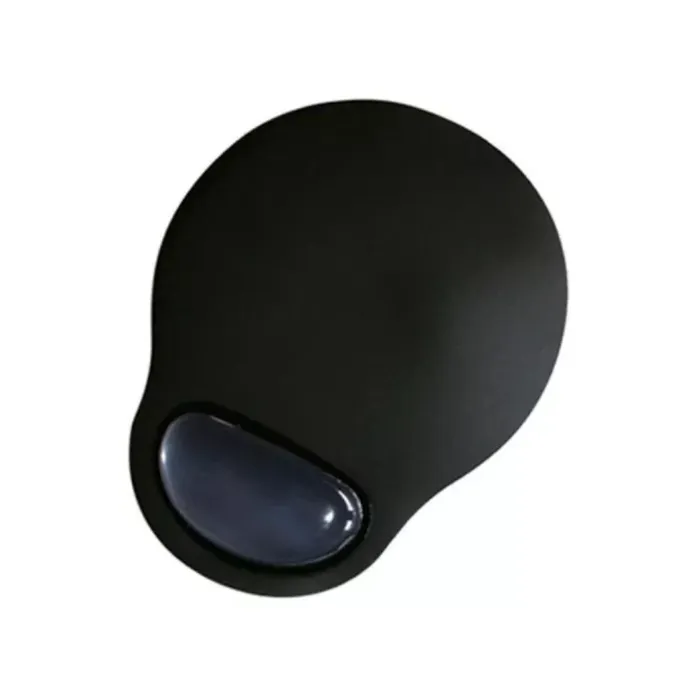 Pad Mouse Ergonómico En Gel Apoyamuñeca Gris Artecma Color Negro