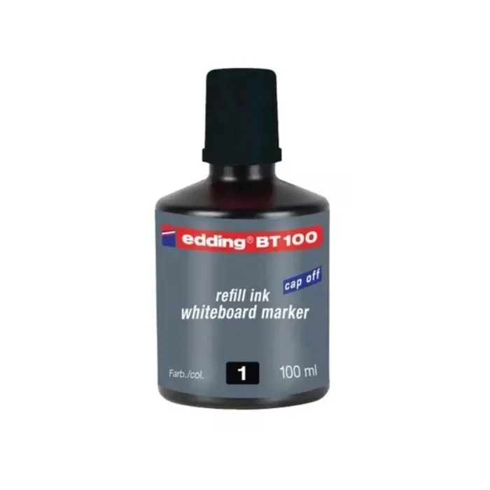 Tinta Marcador Recargable Bt-100 Negra Edding Borrable