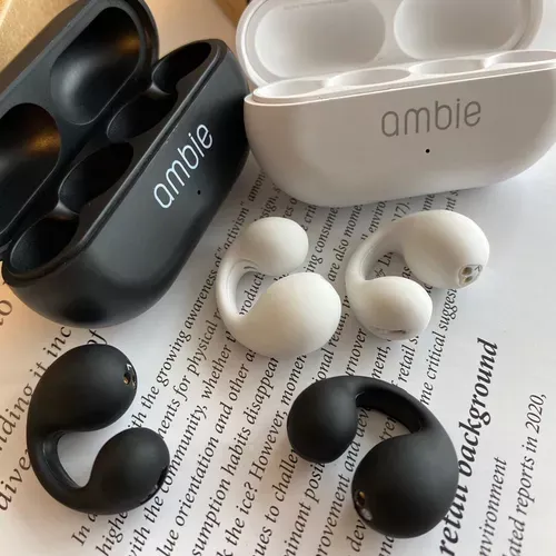 Auriculares Inalámbricos Ambie Sound Earcuffs Tws Con Contro Color Negro