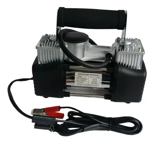 Compresor Portátil Carro Camioneta 4x4 Moto Doble Pistón 12v