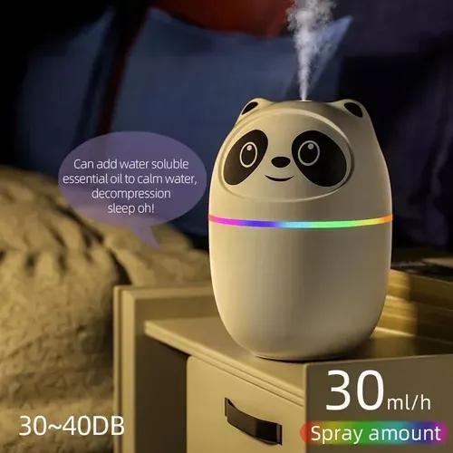 Humidificador De Aire Pandas Cute, Difusor De Aceite Esencia