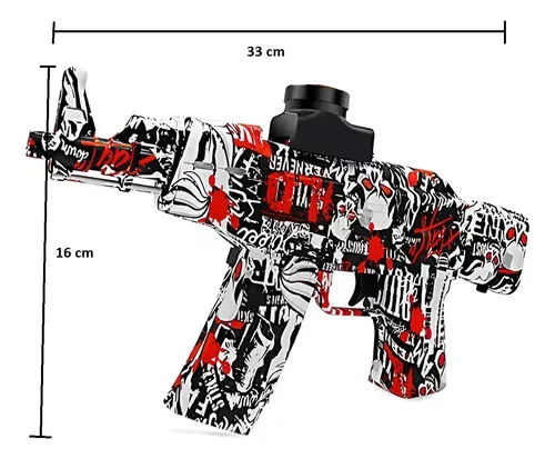 Pistola Mini Ak47 Bolas Hidrogel 