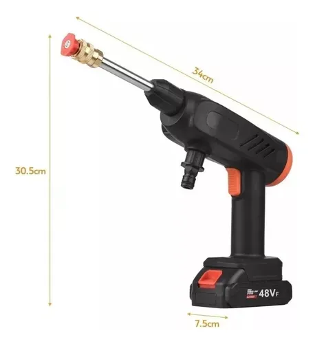 Hidrolavadora Inalámbrica 48v Recargable Doble Batería 2