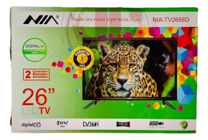 Televisor Monitor Nia 26 Pulgadas Tdt Vga Hdmi Rca Video