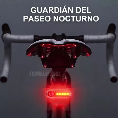 2 Luces Usb Recargable Led Estrobo Para Bicicleta 4 Modos