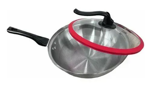 Sarten Wok 30 Cm Acero Inoxidable Alta Calidad Antiadherente