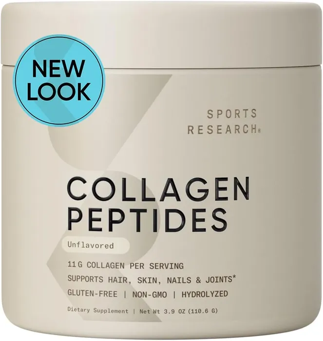 Collagen Peptides (Colágeno Hidrolizado) Sports Research  110.6 Gramos