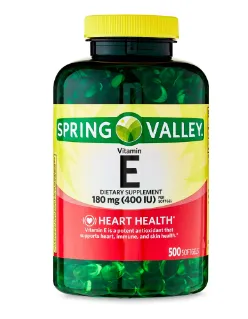 Vitamina E Spring Valley 400iu 500cáps