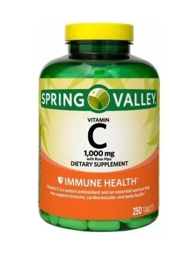 Vitamina C 1000mg 250 Tabletas Spring Valley 