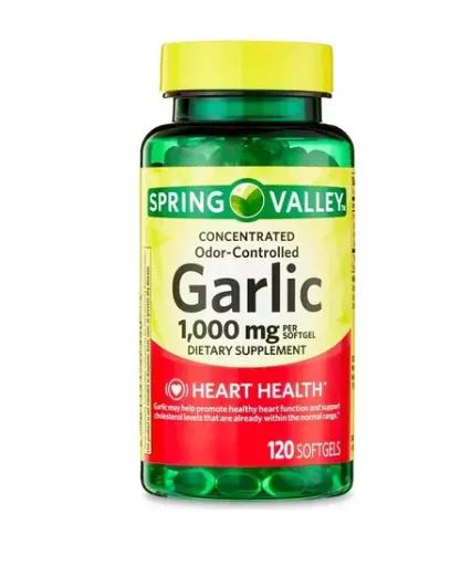 Garlic Ajo Sin Olor Spring Valley 120 Softgels 