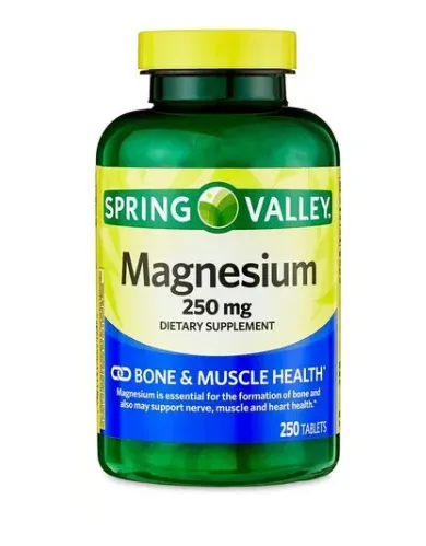 Magnesio Spring Valley 250 Mg 250 Tabletas