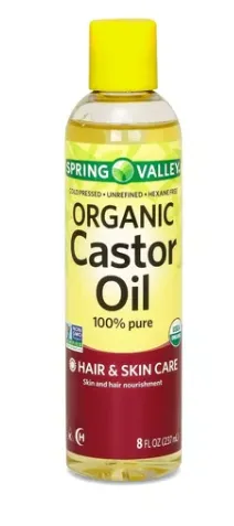 Organic Castor Oil Aceite De Ricino 8 Oz 237 Ml Spring Valley