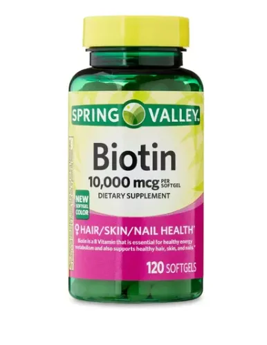 Spring Valley Biotina 10000 Mcg 120 Softgels 