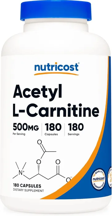 Nutricost Acetyl L Carnitina 500mg 180 Caps