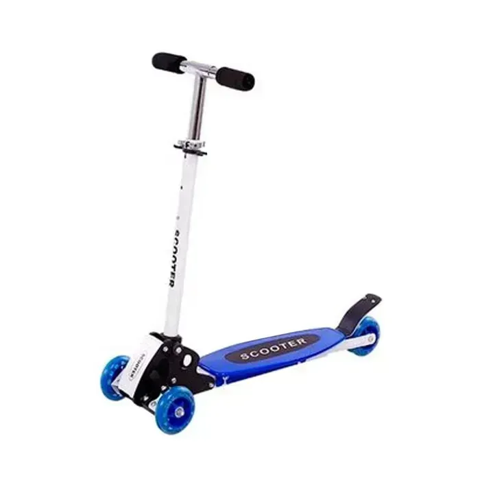 Scooter,patineta, Monopatín, Aluminio, Esqualizable Azul-Negro