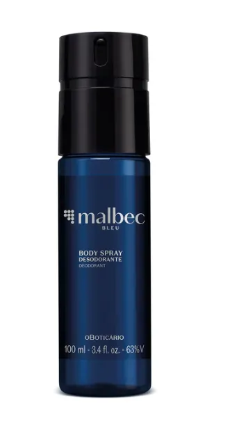 Oboticario,  Desodorante Body Spray Bleu 100Ml Malbec Ref: 83189