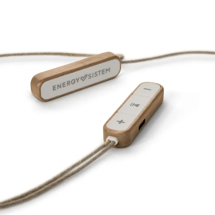 Audífonos Energy Sistem Eco Bluetooth Con Cable Madera De Haya