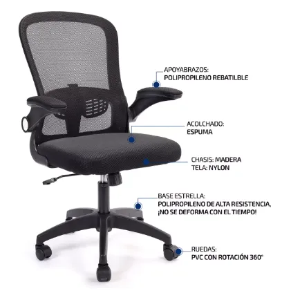 Silla Ergonomica Oficina Giratoria Secretarial Computador Envio Gratis