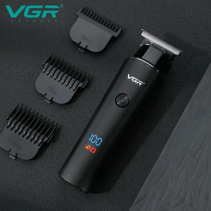 Maquina Cortadora De Pelo Con Indicador LED VGR V937 