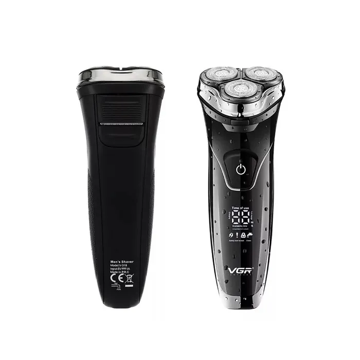 Afeitadora Recargable VGR V-318 Men Shaver Pantalla LED