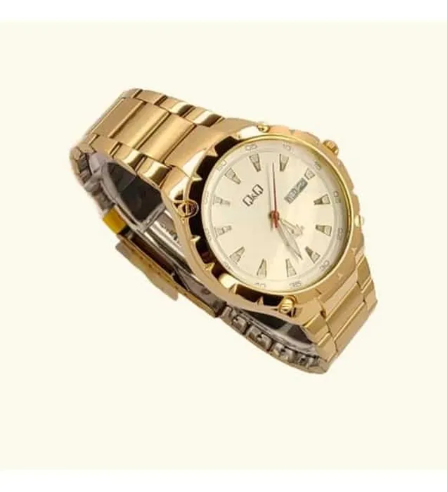 Reloj Para Hombre Qyq Q&q A216 A216j001y Dorado + Estuche