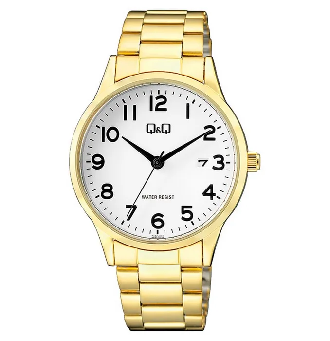 Reloj Q&q Qyq Analogo De Hombre A482j004y Acero + Estuche