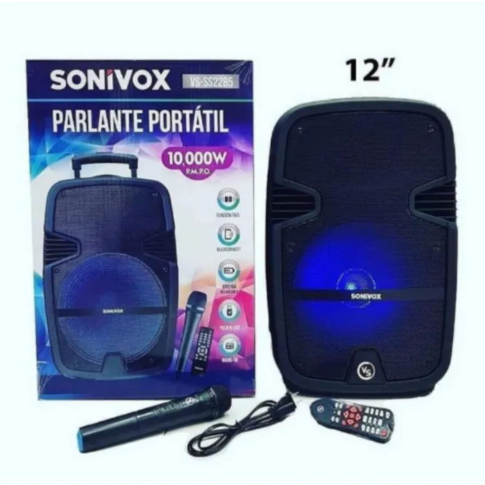 Cabina Parlante 12 Pulgadas Sonivox Vs-s2285 + Trípode 