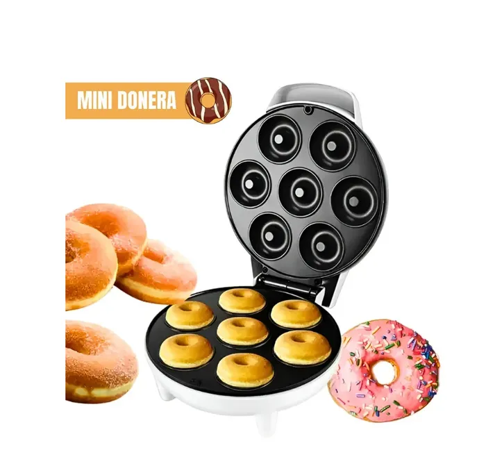 Mini Maquina de Donuts x7 + Recetario de Donuts PDF