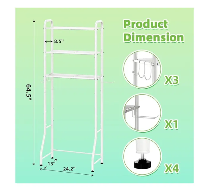 Organizador De Baño / Estantería Ahorrador De Espacio 