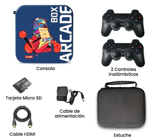 Consola de Juegos Arcade + Tvbox Dos Controles 30.000 Juegos (TM) Ref: AC-Box 