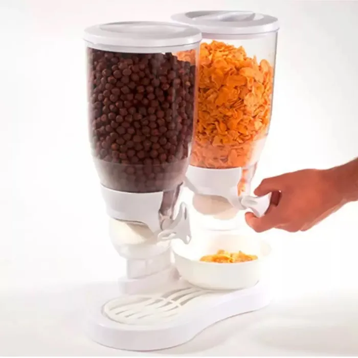 Dispensador Dual De Alimentos Desayuno Fácil