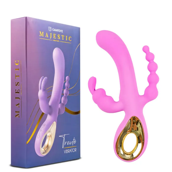 Vibrador Triple Estimulacion Punto G Clitoris Y Zona Anal 10 Modo De Vibracion De Alta Gama (Recargable)