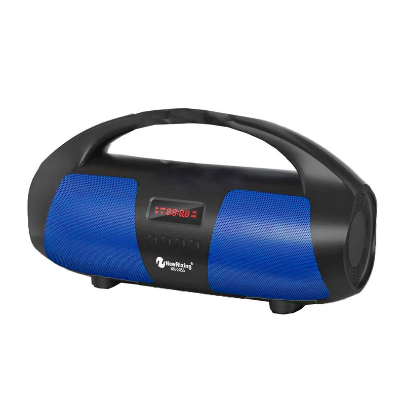 Bocina Parlante Mi Portable Bluetooth Nr-2025 + Microfono Azul