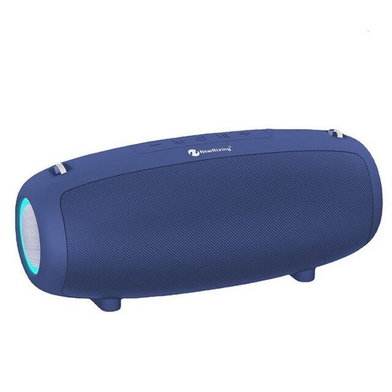Bocina Parlante Mi Portable Bluetooth Nr-6018 + Microfono Azul