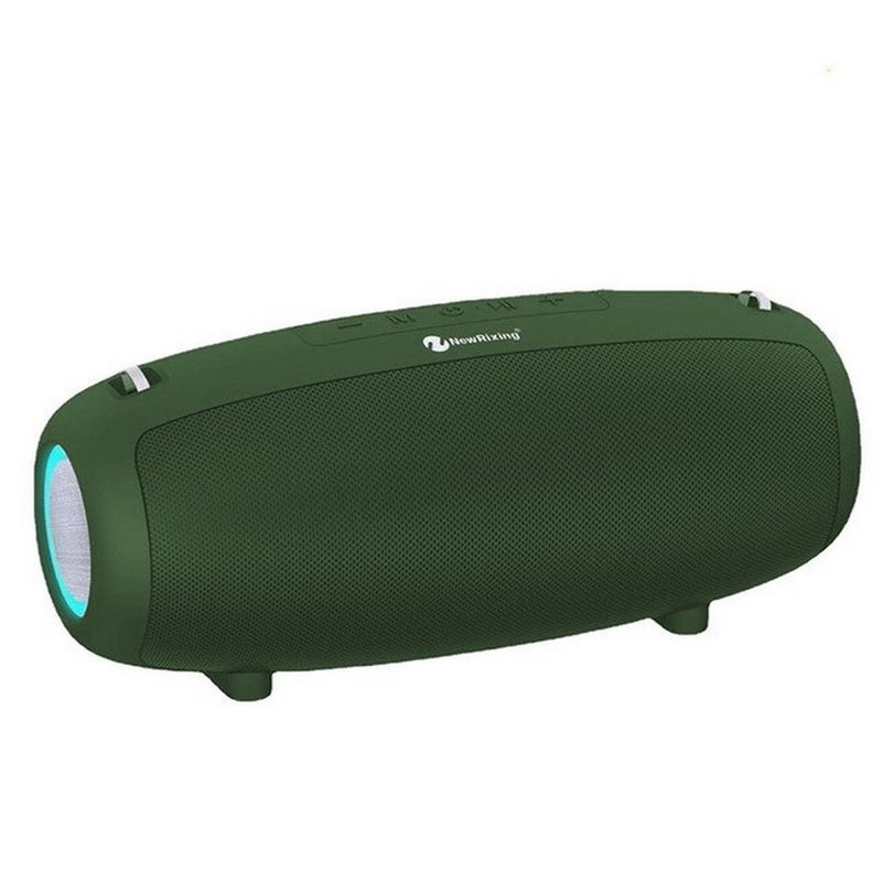 Bocina Parlante Mi Portable Bluetooth Nr-6018 + Microfono Verde