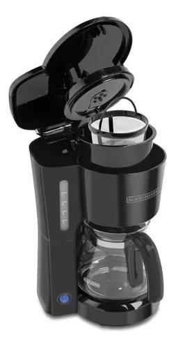 Cafetera 5 Tazas Black+decker Filtro Permanente Color Negro