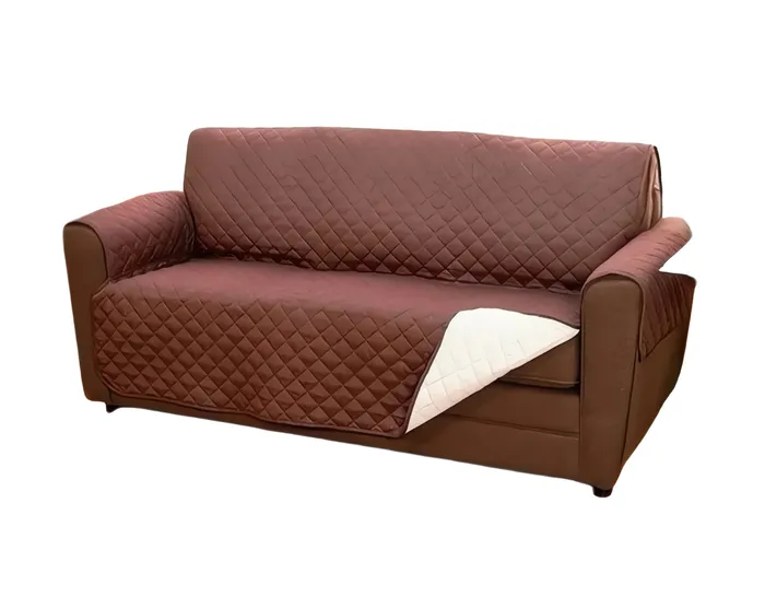 Cubre Sofa 3 Puestos Reversible Doble Color