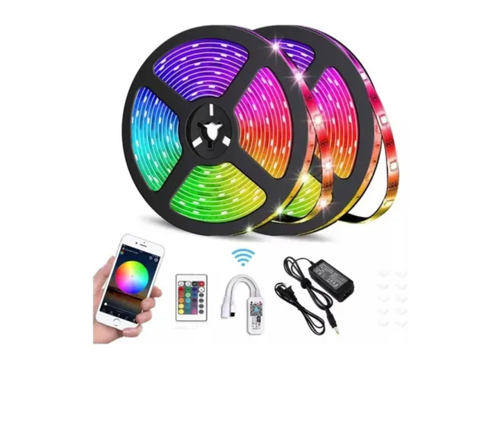 Cinta De Luz Led Rgb 10 Metros Tira Led + Control Bluetooth