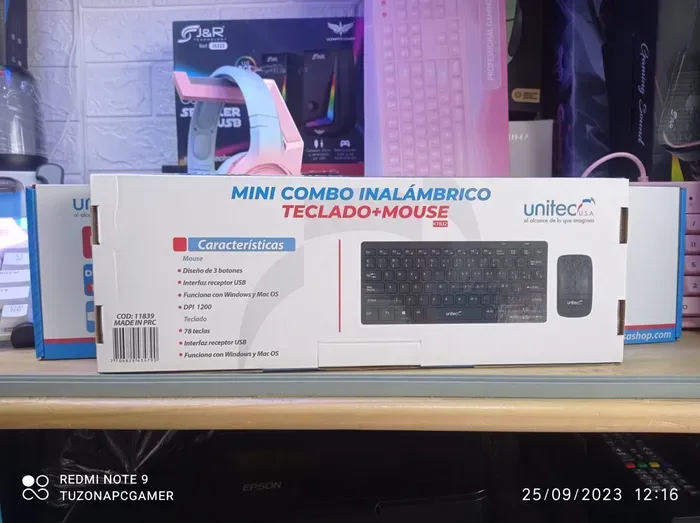 Mini Combo Teclado/Mause Inalambrico