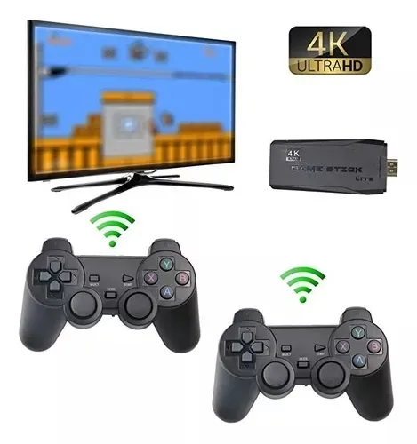 Consola Retro Hdmi 2 Controles Inalambricos Mas 10000 Juegos